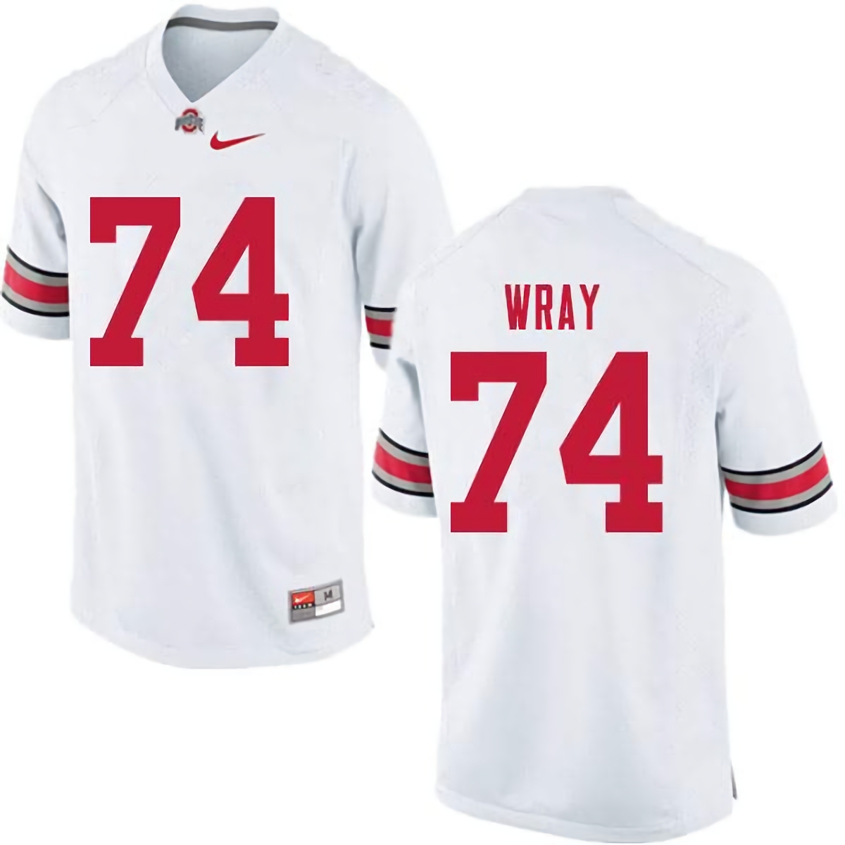 Max Wray Ohio State Buckeyes Men's NCAA #74 Nike White College Stitched Football Jersey BQT7056ZT